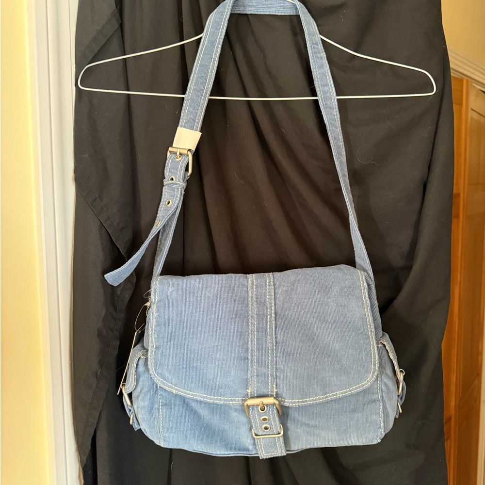 Fossil Corduroy Blue Bag, NWT